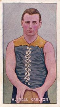 1905-06 Sniders & Abrahams Standard Cigarettes VFL (Series B) #NNO Archie Snell Front